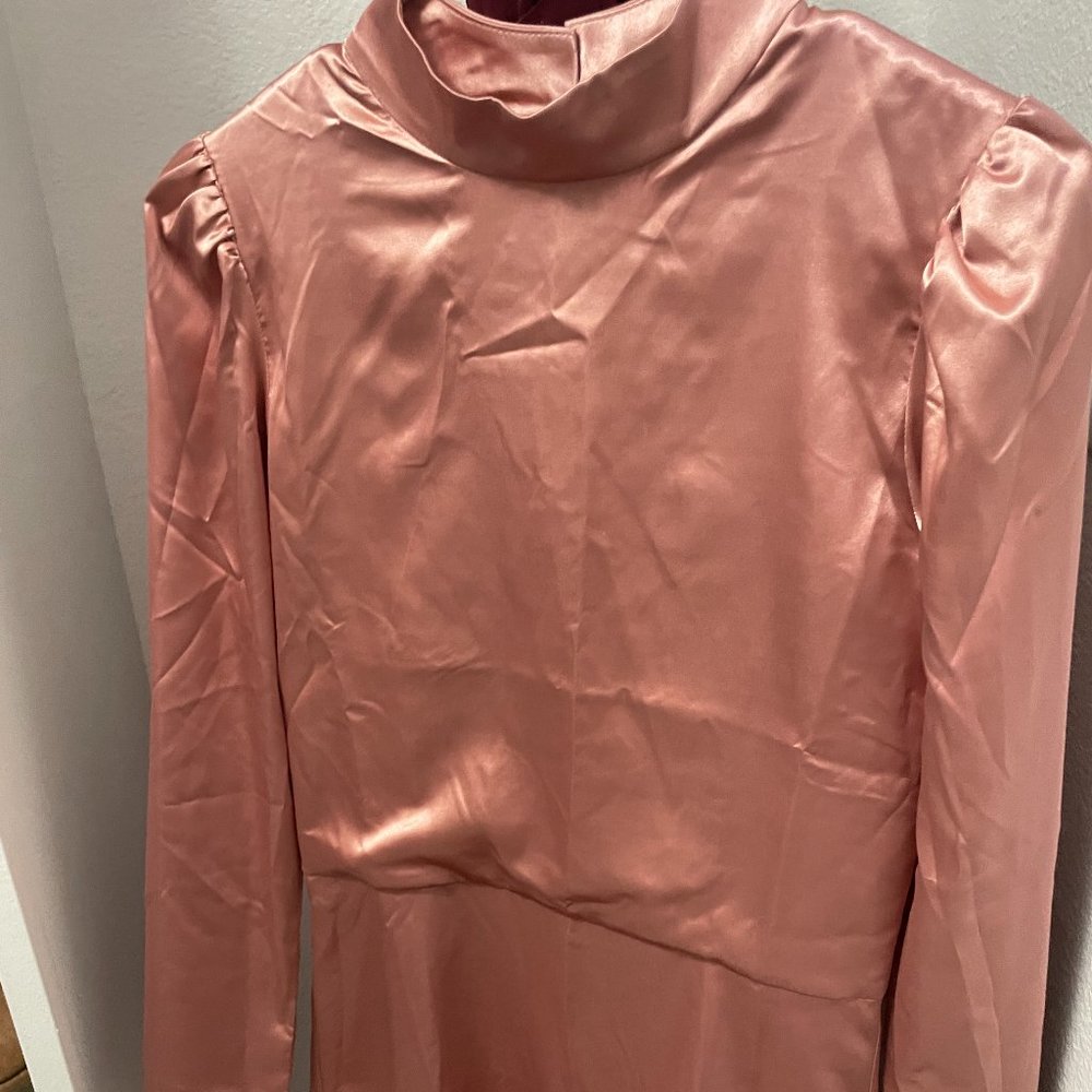 Satin Pink Party Dress